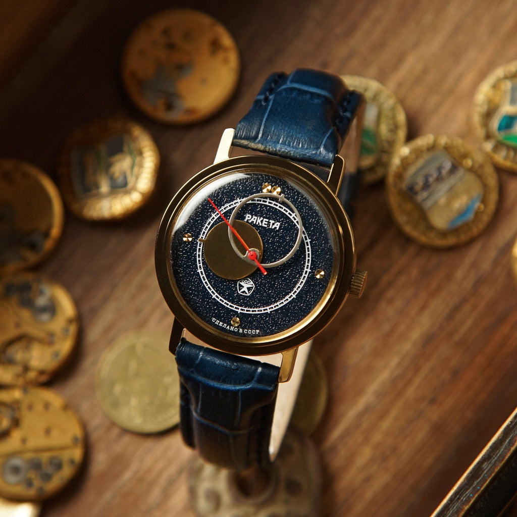 Raketa Copernicus "Blue" 1980s USSR Vintage